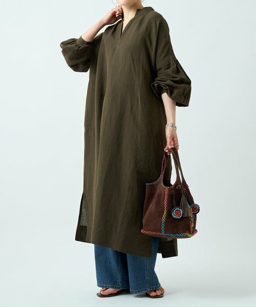 BEARDSLEY / ビアズリー ロング・マキシ丈ワンピース | コットンリネンロングワンピース | 詳細2