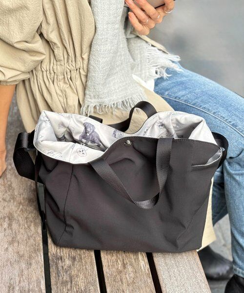 BEARDSLEY / ビアズリー トートバッグ | 《1/11(日)12：00予約開始》DogプリントBAG（ブラック）