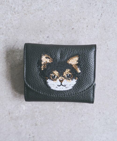 BEARDSLEY / ビアズリー 財布・コインケース・マネークリップ | Dog刺繍Wallet（ブラックその他1）