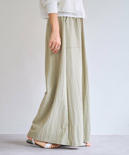 BEARDSLEY / ビアズリー その他パンツ | ジャージーワイドパンツ（モスグリーン）