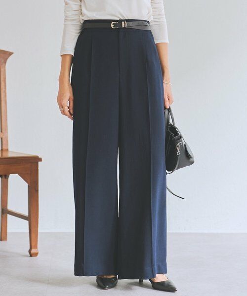 BEARDSLEY / ビアズリー その他パンツ | 《1/4(日)12:00・LIVETART》ヴィンテージジョーゼットタックパンツ（ネイビー）