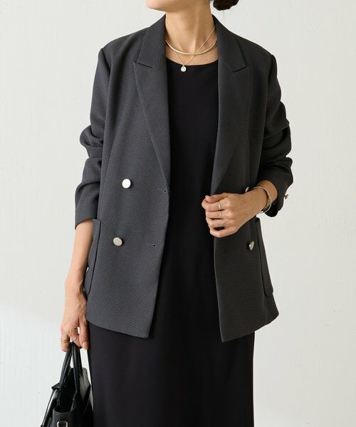 BEARDSLEY / ビアズリー テーラードジャケット | 《1/4(日)12:00予約・LIVETART》ボンディングメッシュジャケット | 詳細5