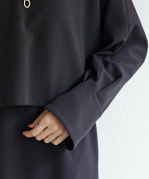 BEARDSLEY / ビアズリー ロング・マキシ丈ワンピース | 《1/4(日)12:00・LIVETART》ダブルクロスコンビワンピース | 詳細13