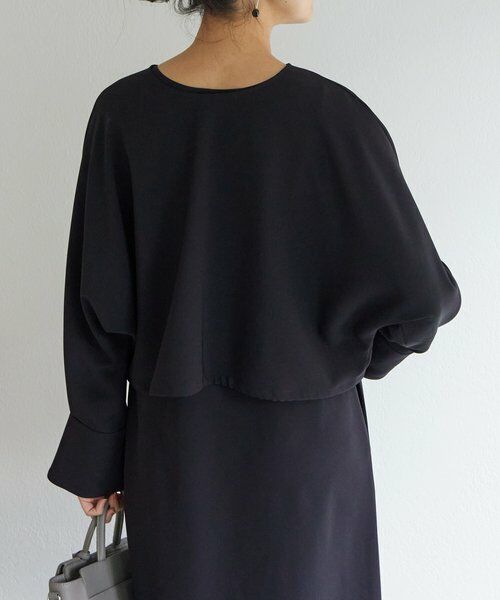 BEARDSLEY / ビアズリー ロング・マキシ丈ワンピース | 《1/4(日)12:00・LIVETART》ダブルクロスコンビワンピース | 詳細16