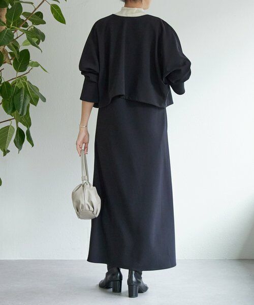 BEARDSLEY / ビアズリー ロング・マキシ丈ワンピース | 《1/4(日)12:00・LIVETART》ダブルクロスコンビワンピース | 詳細25