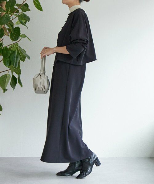 BEARDSLEY / ビアズリー ロング・マキシ丈ワンピース | 《1/4(日)12:00・LIVETART》ダブルクロスコンビワンピース | 詳細26