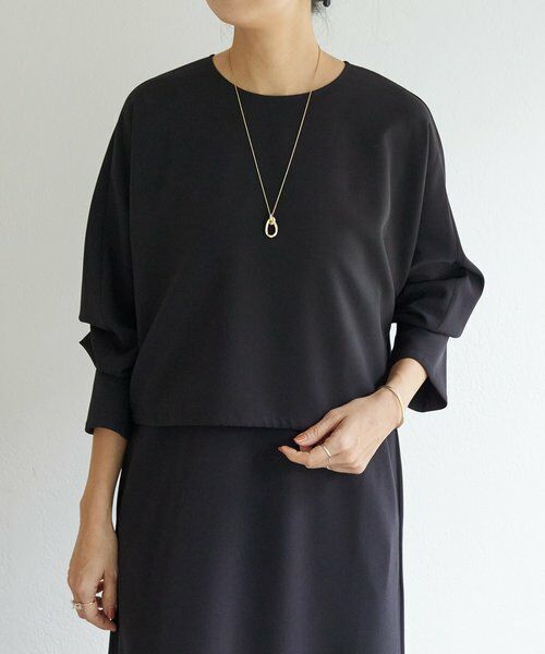 BEARDSLEY / ビアズリー ロング・マキシ丈ワンピース | 《1/4(日)12:00・LIVETART》ダブルクロスコンビワンピース | 詳細5