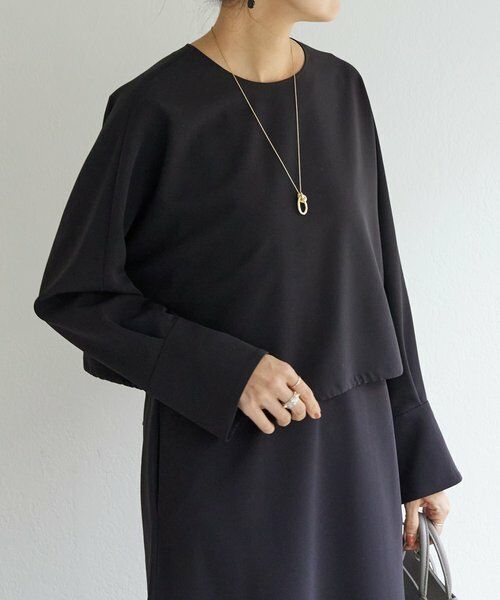 BEARDSLEY / ビアズリー ロング・マキシ丈ワンピース | 《1/4(日)12:00・LIVETART》ダブルクロスコンビワンピース | 詳細9