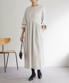 BEARDSLEY / ビアズリー ロング・マキシ丈ワンピース | 《1/4(日)12:00・LIVETART》ギャザーコクーンワンピース