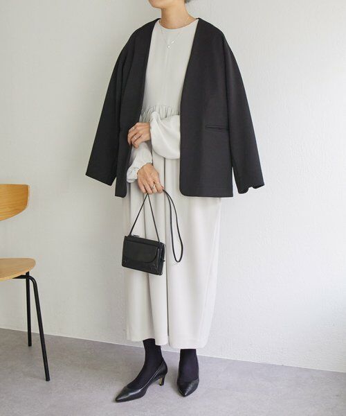 BEARDSLEY / ビアズリー ロング・マキシ丈ワンピース | 《1/4(日)12:00・LIVETART》ギャザーコクーンワンピース | 詳細16