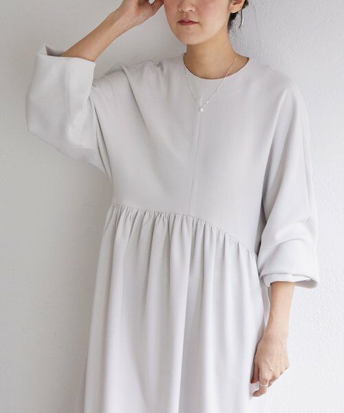 BEARDSLEY / ビアズリー ロング・マキシ丈ワンピース | 《1/4(日)12:00・LIVETART》ギャザーコクーンワンピース | 詳細7