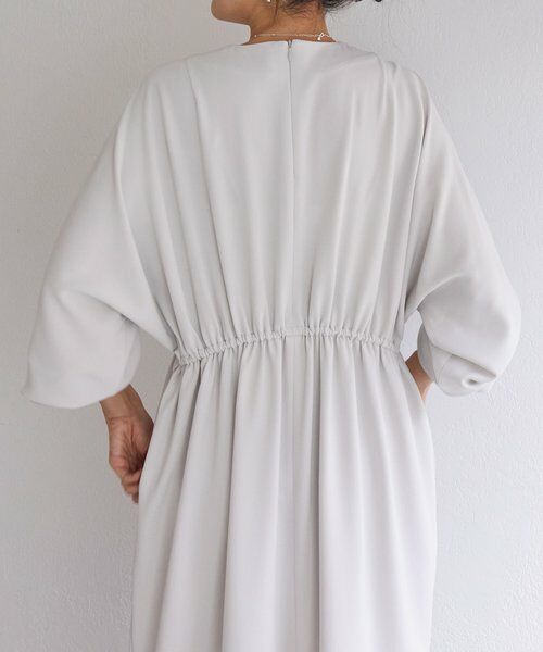 BEARDSLEY / ビアズリー ロング・マキシ丈ワンピース | 《1/4(日)12:00・LIVETART》ギャザーコクーンワンピース | 詳細8