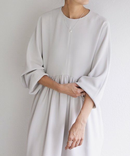 BEARDSLEY / ビアズリー ロング・マキシ丈ワンピース | 《1/4(日)12:00・LIVETART》ギャザーコクーンワンピース | 詳細9