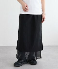 BEARDSLEY / ビアズリー ロング・マキシ丈スカート | 《FRIPIER》シアーレイヤードスカート