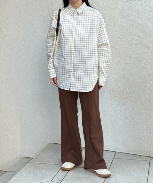 BEARDSLEY / ビアズリー その他パンツ | 《FRIPIER》サテンジャージーフレアパンツ | 詳細8