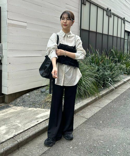 BEARDSLEY / ビアズリー その他パンツ | 《FRIPIER》サテンジャージーフレアパンツ | 詳細11