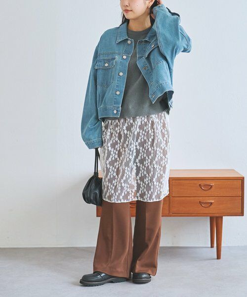 BEARDSLEY / ビアズリー その他パンツ | 《FRIPIER》サテンジャージーフレアパンツ | 詳細24