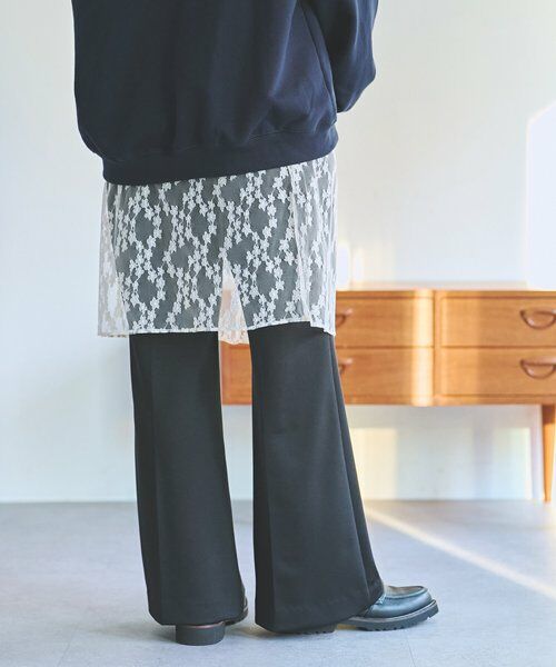 BEARDSLEY / ビアズリー その他パンツ | 《FRIPIER》サテンジャージーフレアパンツ | 詳細18