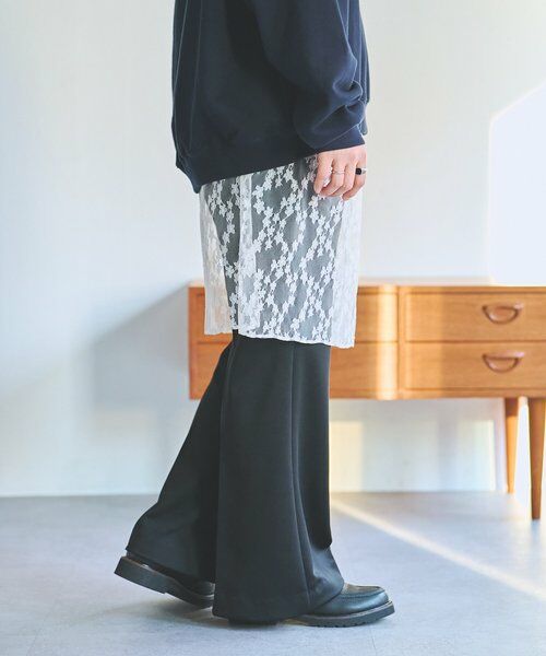 BEARDSLEY / ビアズリー その他パンツ | 《FRIPIER》サテンジャージーフレアパンツ | 詳細19