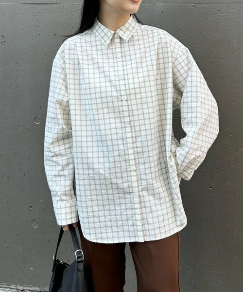 BEARDSLEY / ビアズリー シャツ・ブラウス | 《FRIPIER》チェックシャツ（アイボリー）