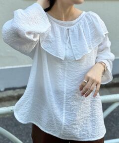 BEARDSLEY / ビアズリー シャツ・ブラウス | 《FRIPIER》フリルエリツキシャツTee