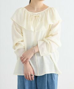 BEARDSLEY / ビアズリー シャツ・ブラウス | 《FRIPIER》フリルエリツキシャツTee