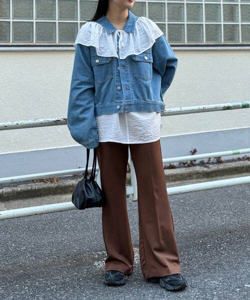 BEARDSLEY / ビアズリー シャツ・ブラウス | 《FRIPIER》フリルエリツキシャツTee | 詳細13