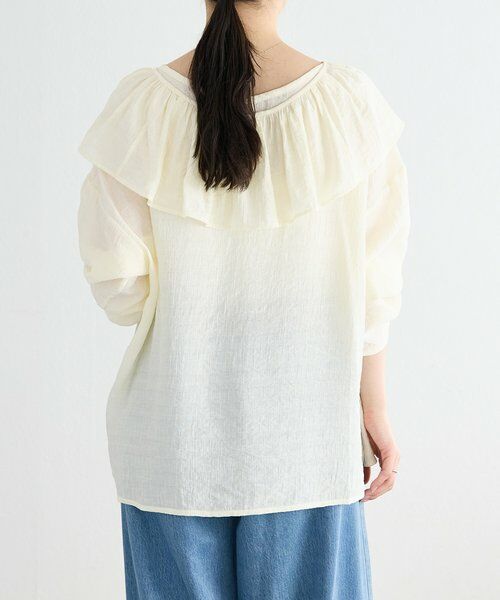 BEARDSLEY / ビアズリー シャツ・ブラウス | 《FRIPIER》フリルエリツキシャツTee | 詳細14