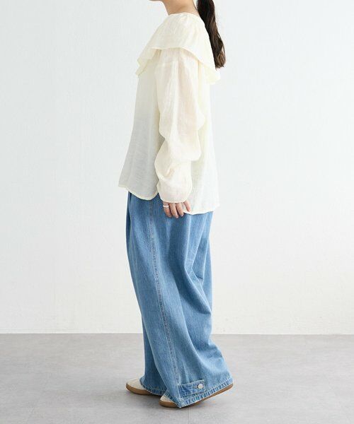 BEARDSLEY / ビアズリー シャツ・ブラウス | 《FRIPIER》フリルエリツキシャツTee | 詳細17