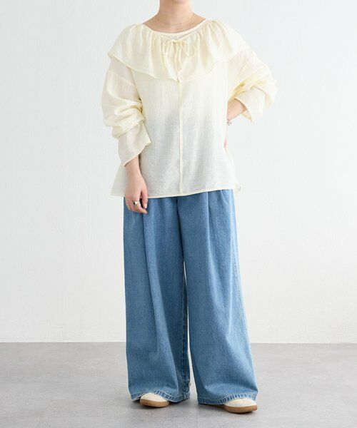 BEARDSLEY / ビアズリー シャツ・ブラウス | 《FRIPIER》フリルエリツキシャツTee | 詳細20