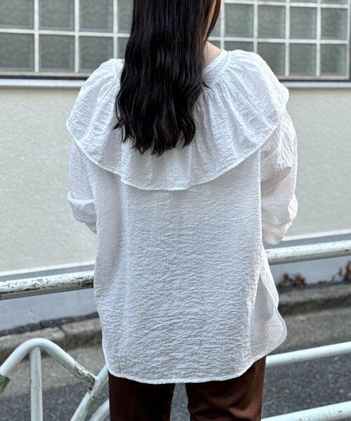 BEARDSLEY / ビアズリー シャツ・ブラウス | 《FRIPIER》フリルエリツキシャツTee | 詳細5