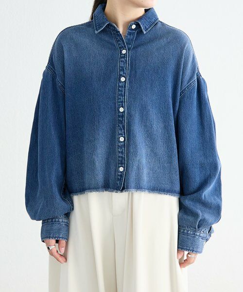 BEARDSLEY / ビアズリー シャツ・ブラウス | 《FRIPIER》カットオフデニムシャツ | 詳細10