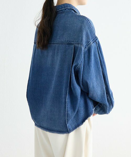 BEARDSLEY / ビアズリー シャツ・ブラウス | 《FRIPIER》カットオフデニムシャツ | 詳細12