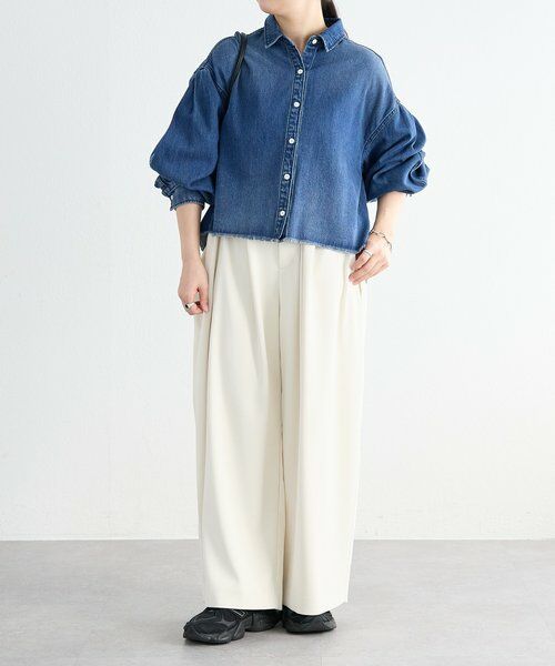 BEARDSLEY / ビアズリー シャツ・ブラウス | 《FRIPIER》カットオフデニムシャツ | 詳細13