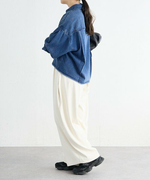 BEARDSLEY / ビアズリー シャツ・ブラウス | 《FRIPIER》カットオフデニムシャツ | 詳細15