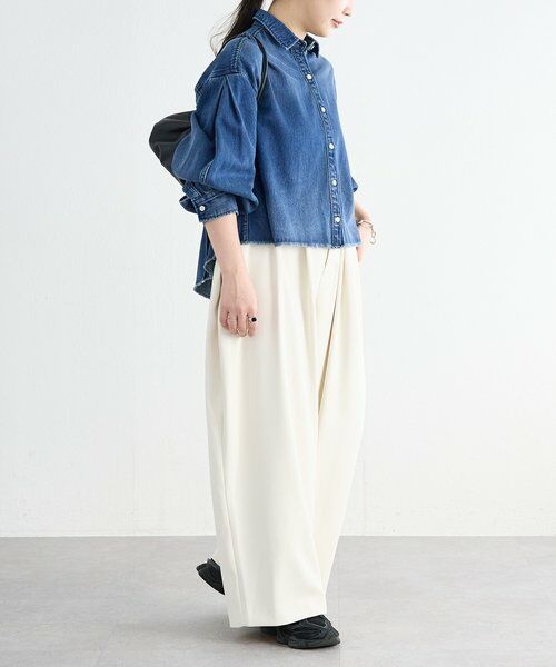 BEARDSLEY / ビアズリー シャツ・ブラウス | 《FRIPIER》カットオフデニムシャツ | 詳細17