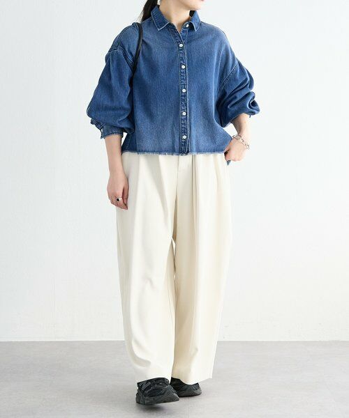 BEARDSLEY / ビアズリー シャツ・ブラウス | 《FRIPIER》カットオフデニムシャツ | 詳細23