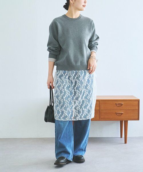 BEARDSLEY / ビアズリー ニット・セーター | 《FRIPIER》レースコンビニット | 詳細11