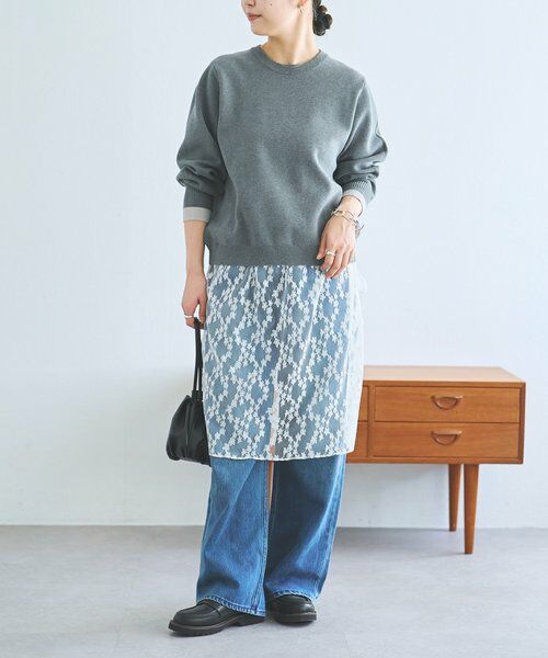 BEARDSLEY / ビアズリー ニット・セーター | 《FRIPIER》レースコンビニット | 詳細12