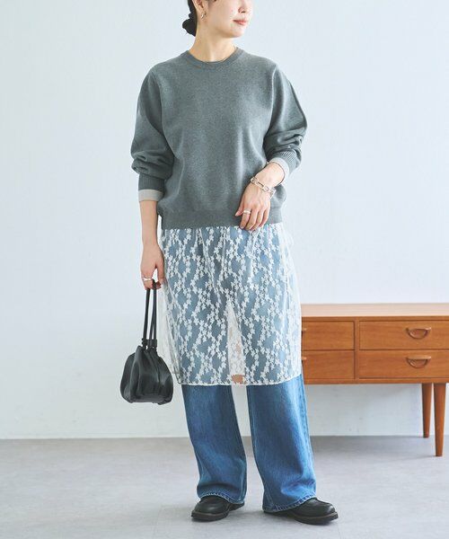 BEARDSLEY / ビアズリー ニット・セーター | 《FRIPIER》レースコンビニット | 詳細3