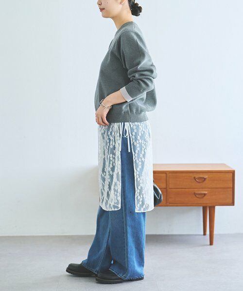 BEARDSLEY / ビアズリー ニット・セーター | 《FRIPIER》レースコンビニット | 詳細5