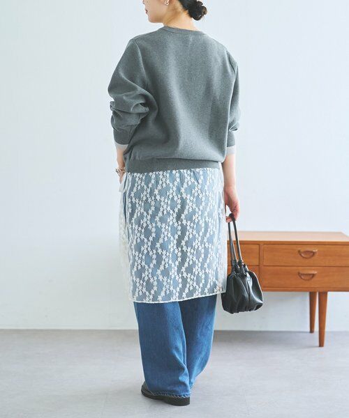 BEARDSLEY / ビアズリー ニット・セーター | 《FRIPIER》レースコンビニット | 詳細7