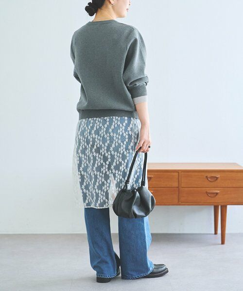 BEARDSLEY / ビアズリー ニット・セーター | 《FRIPIER》レースコンビニット | 詳細8