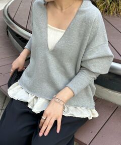 BEARDSLEY / ビアズリー キャミソール・チューブトップ | 《FRIPIER》スソフリルキュプラキャミ