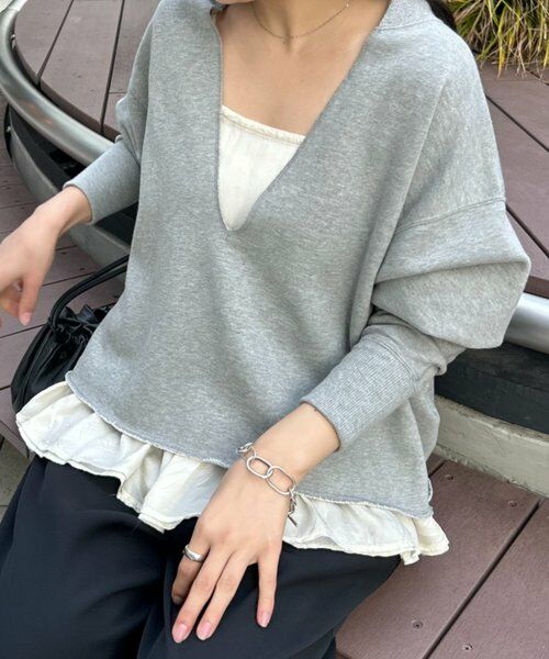 BEARDSLEY / ビアズリー キャミソール・チューブトップ | 《FRIPIER》スソフリルキュプラキャミ | 詳細2