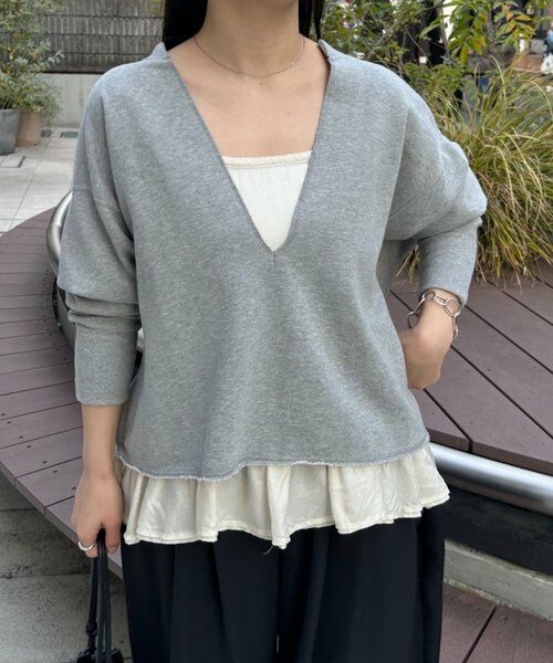 BEARDSLEY / ビアズリー キャミソール・チューブトップ | 《FRIPIER》スソフリルキュプラキャミ | 詳細3