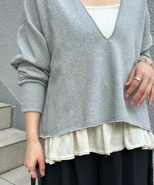 BEARDSLEY / ビアズリー キャミソール・チューブトップ | 《FRIPIER》スソフリルキュプラキャミ | 詳細7