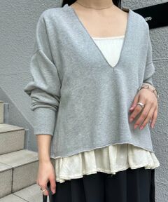 BEARDSLEY / ビアズリー カットソー | 《FRIPIER》フカVカットオフトレーナー