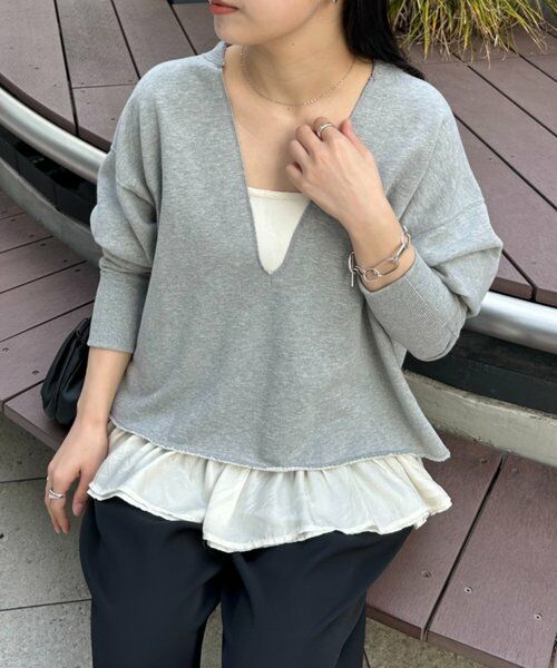 BEARDSLEY / ビアズリー カットソー | 《FRIPIER》フカVカットオフトレーナー | 詳細1