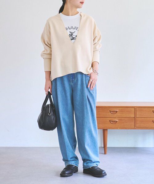 BEARDSLEY / ビアズリー カットソー | 《FRIPIER》フカVカットオフトレーナー | 詳細13